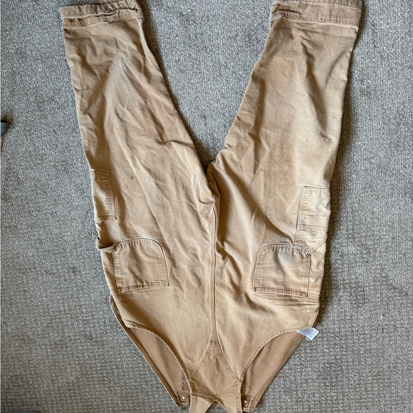 Carhartt Brown Flex Bib Overalls - Picture 3 of 4